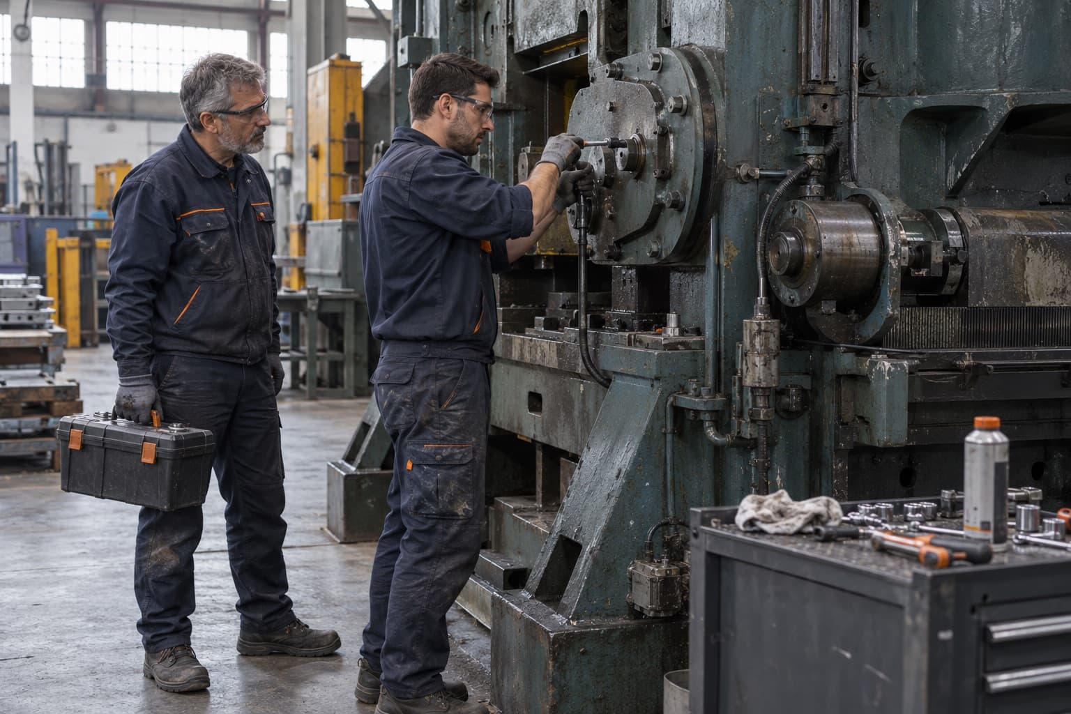 Tecnici RGR al lavoro in trasferta